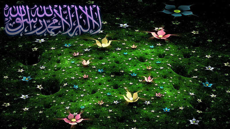 Colorful Flowers on Green Ground