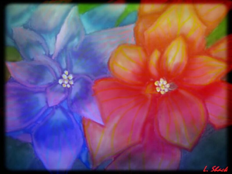 Colorful Flowers Painting