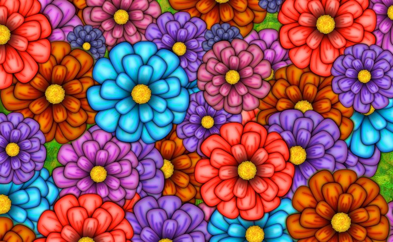 Colorful Flowers Pattern
