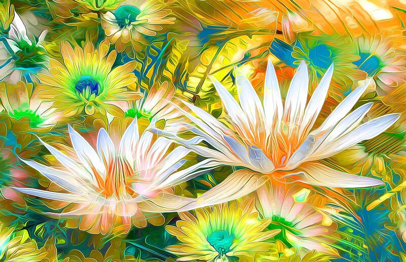 Colorful Flowers — Yellow