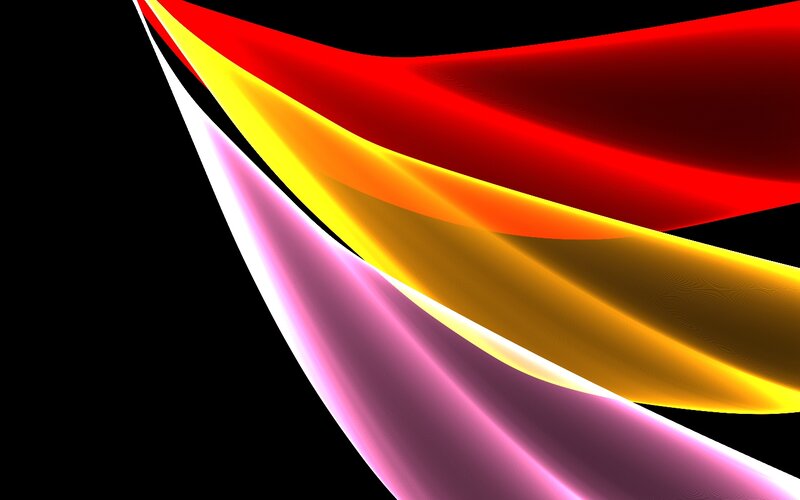Colorful Flowing Ribbons