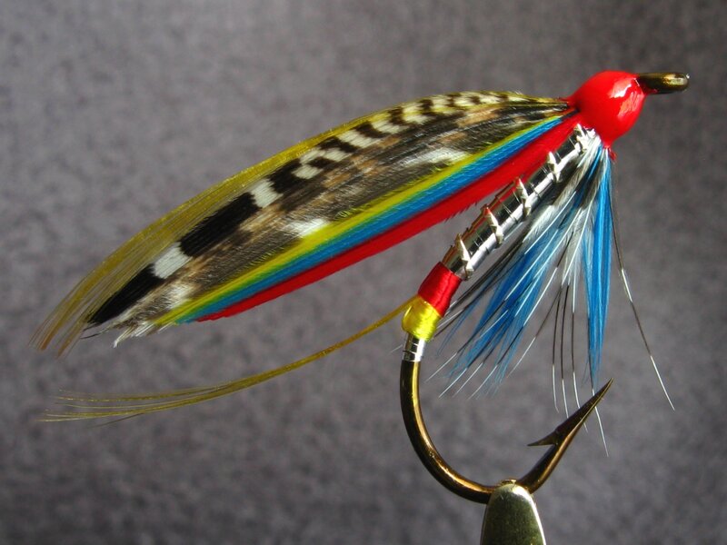 Colorful Fly Fishing Lure — Red