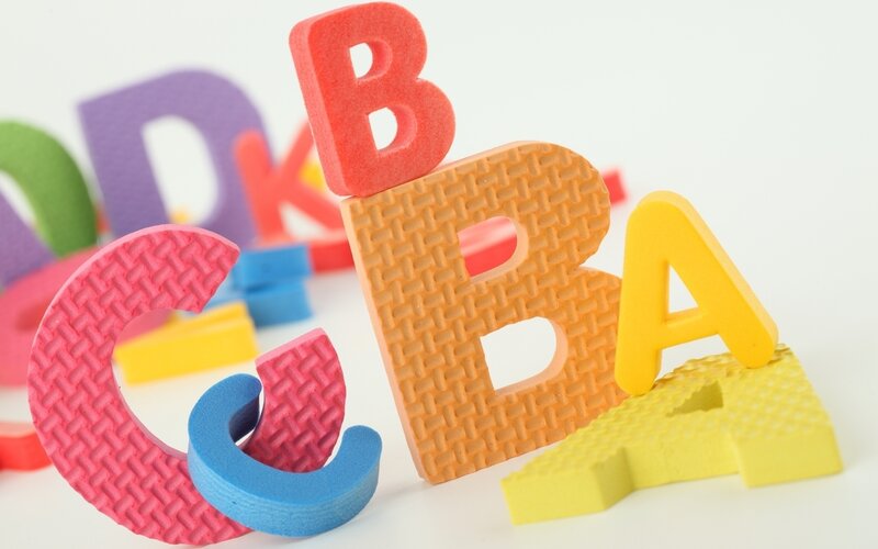 Colorful Foam Letters