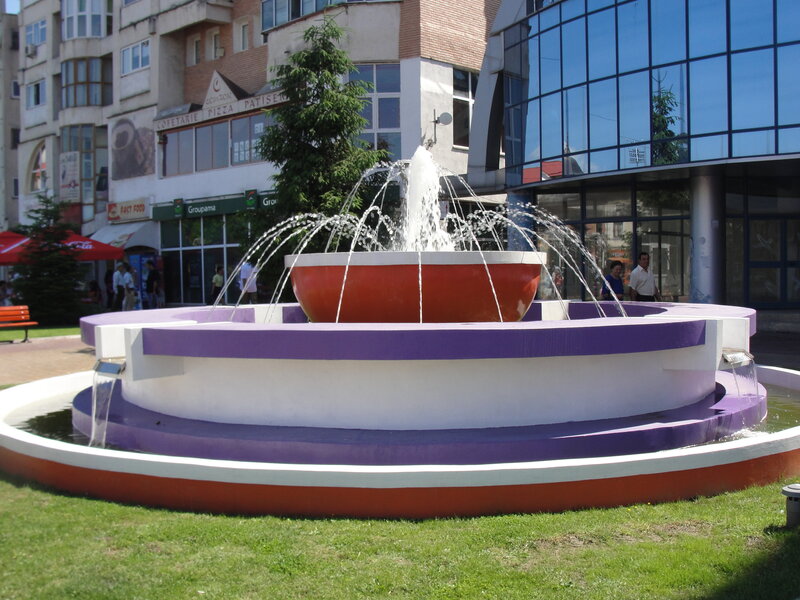 Colorful Fountain in Park