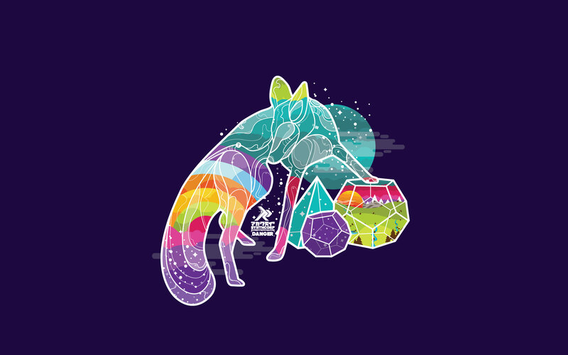 colorful fox illustration