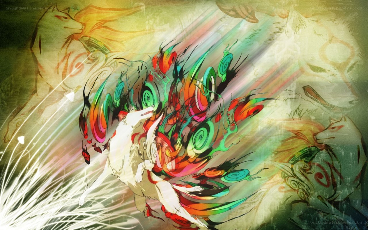 colorful fox spirit artwork