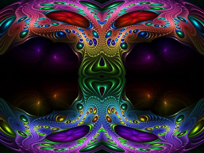 colorful fractal abstract art