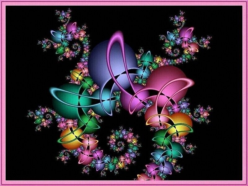 colorful fractal abstract art