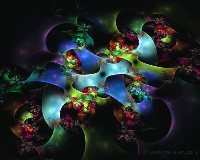 Colorful fractal abstract art