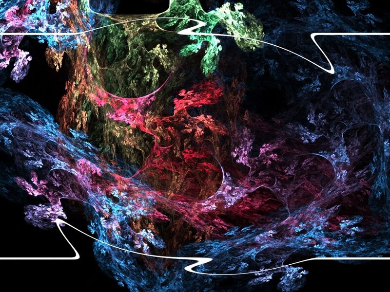 colorful fractal abstract art