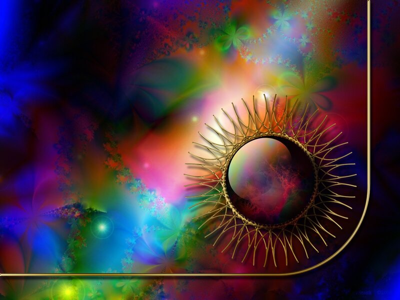 Colorful fractal abstract art
