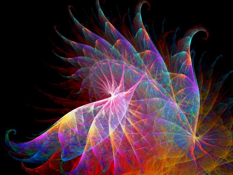 colorful fractal abstract art