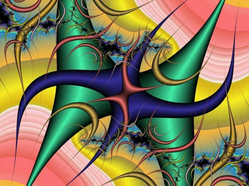colorful fractal abstract art