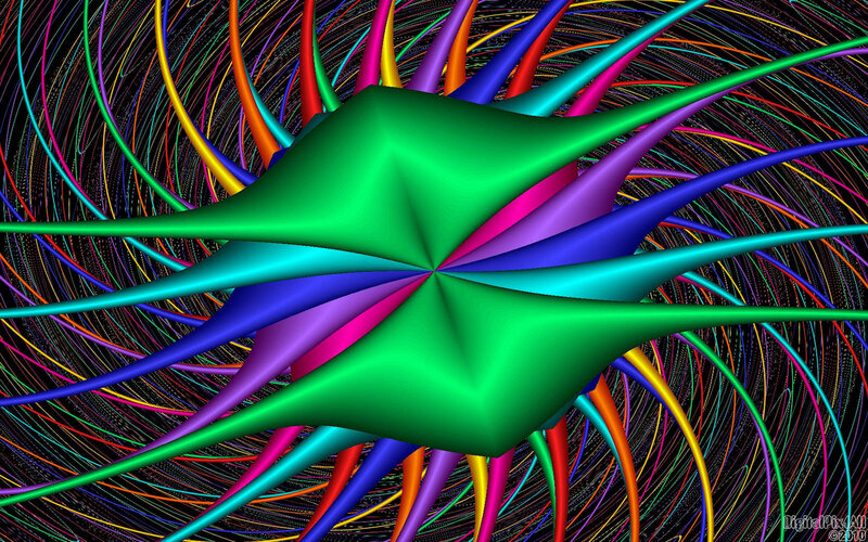 Colorful fractal abstract art