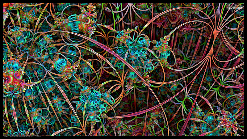 Colorful fractal abstract art