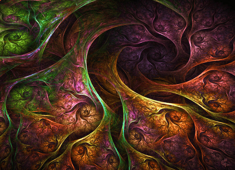 Colorful fractal abstract art