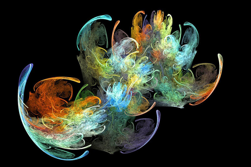 Colorful fractal abstract art