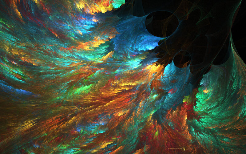 Colorful fractal abstract art