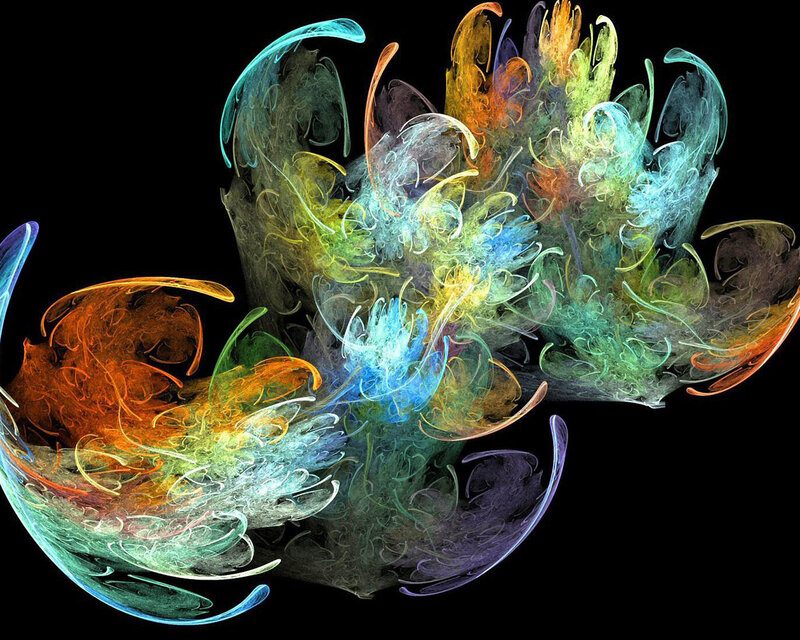 Colorful fractal abstract art