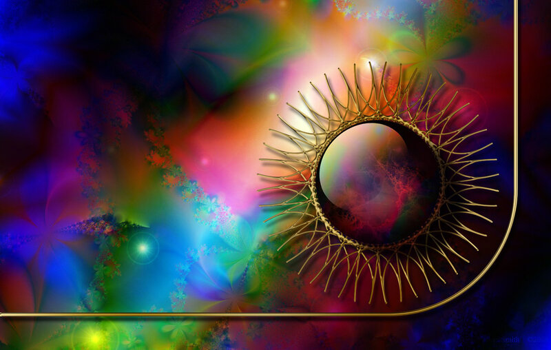 Colorful fractal abstract art