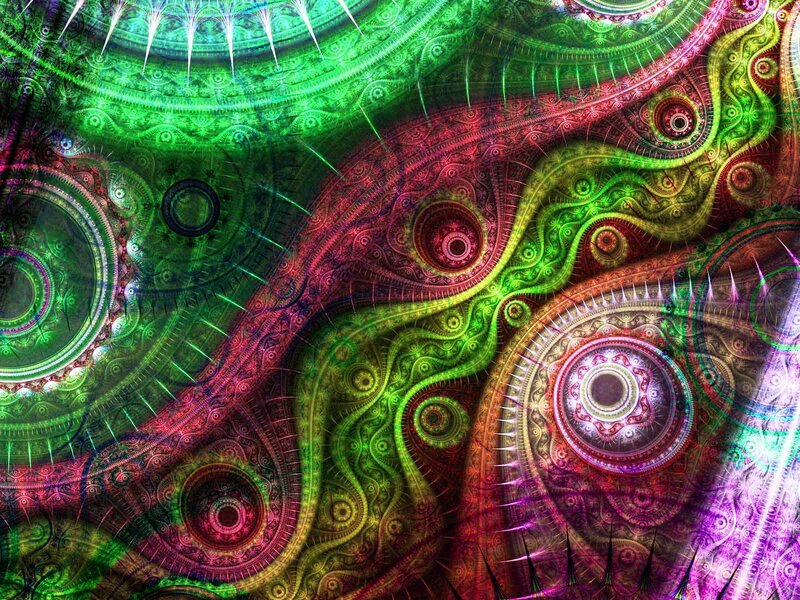 colorful fractal abstract art