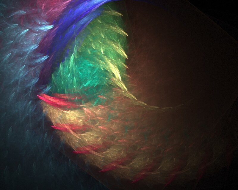 Colorful fractal abstract art