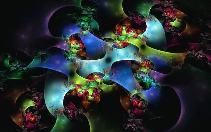 Colorful fractal abstract art