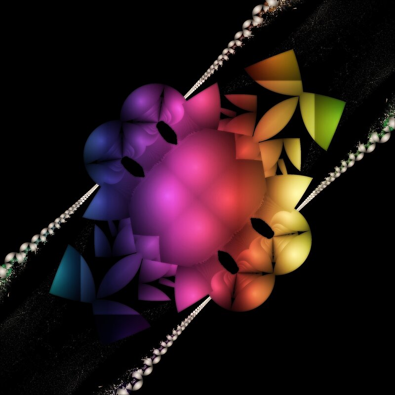 Colorful fractal abstract art