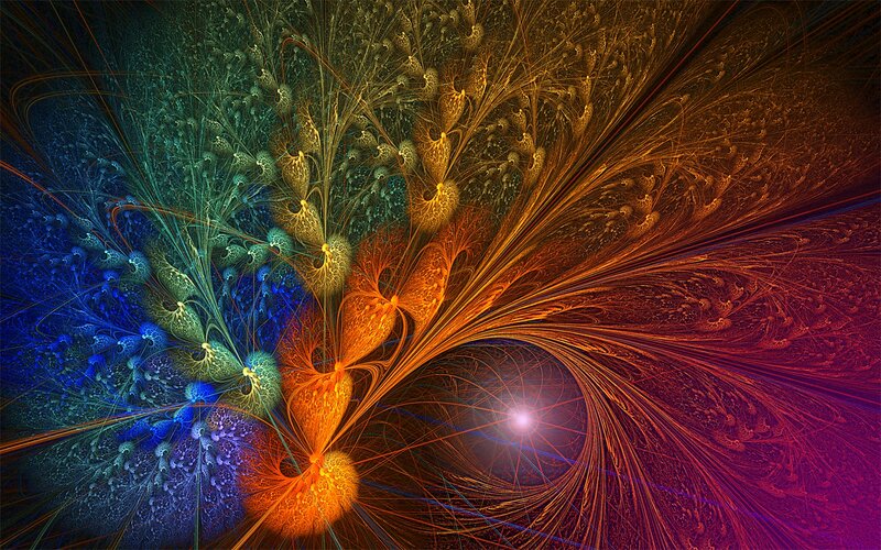 Colorful fractal abstract art