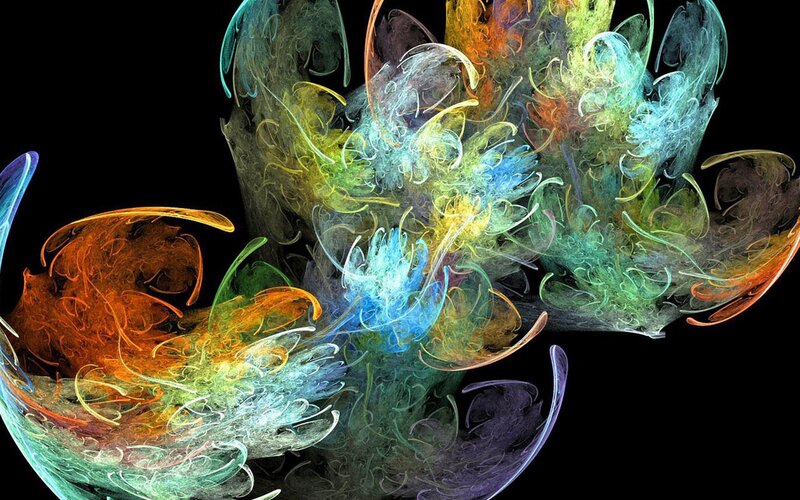 Colorful fractal abstract art