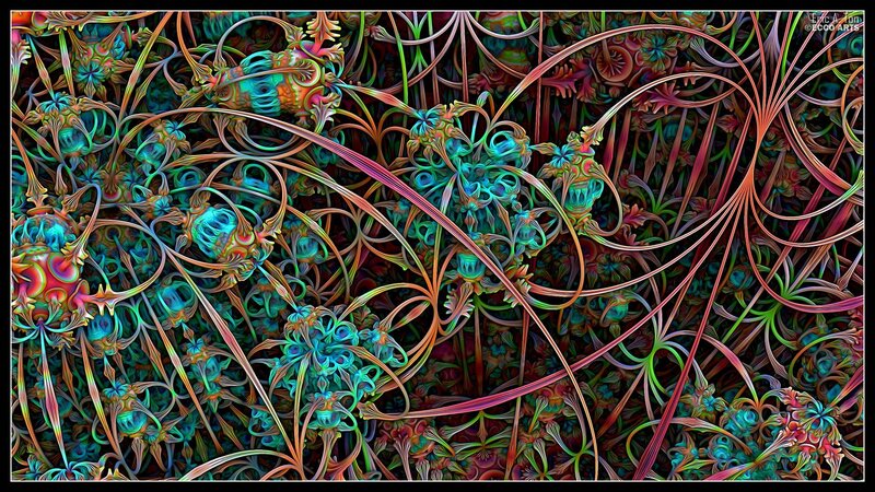 Colorful fractal abstract art