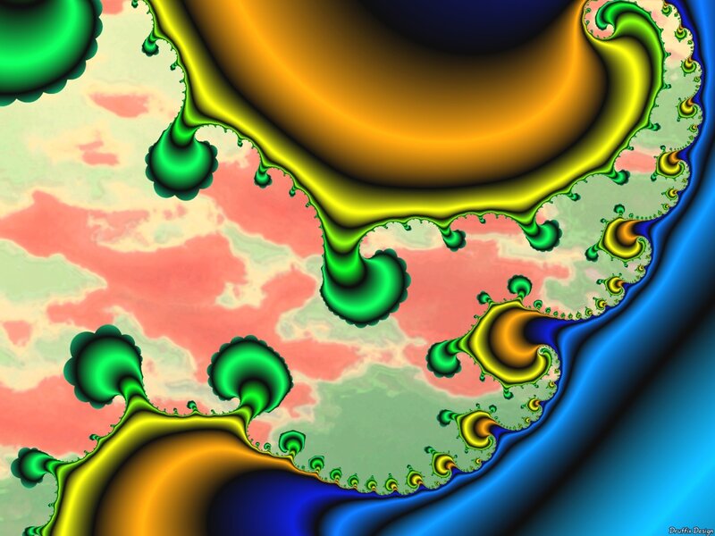 Colorful fractal abstract art