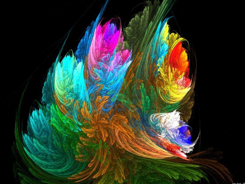 Colorful fractal abstract art