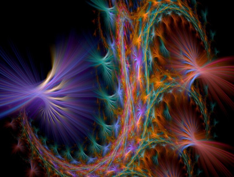 colorful fractal abstract art