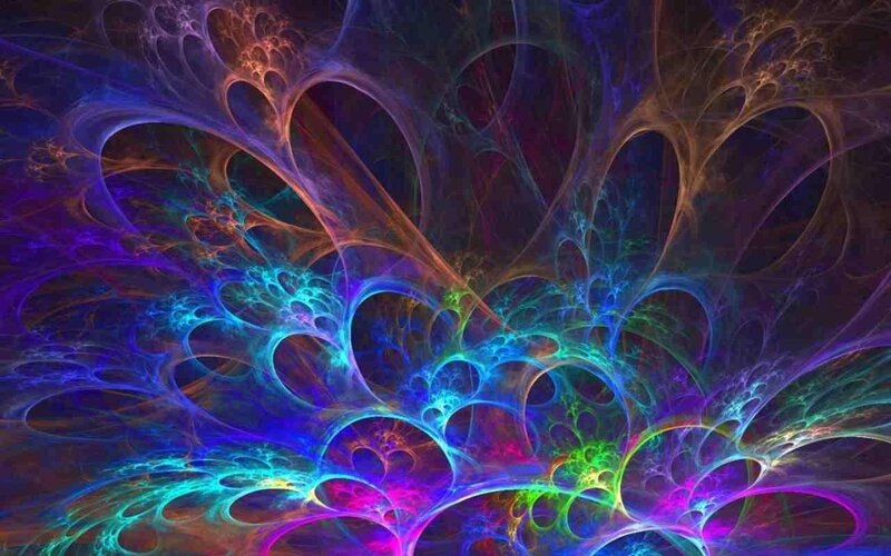 Colorful fractal abstract art