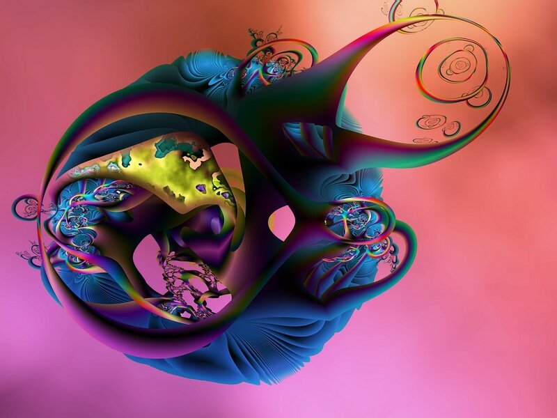 colorful fractal abstract art