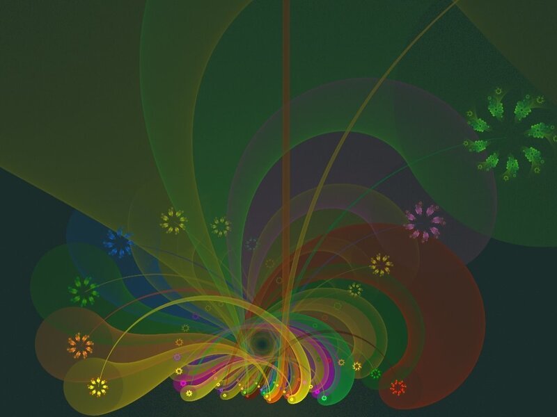 colorful fractal abstract art