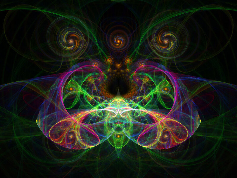 colorful fractal abstract art