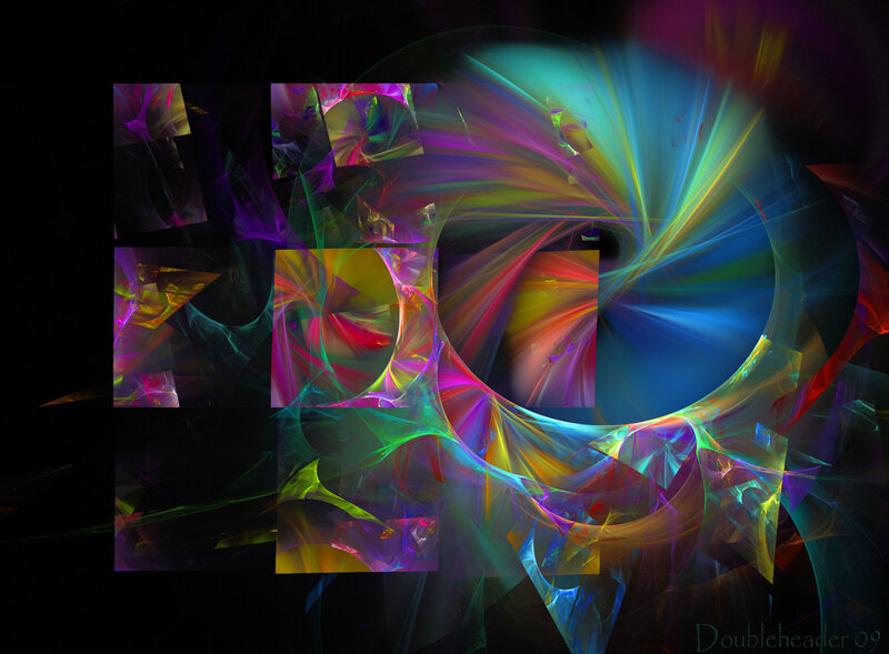 colorful fractal abstract art
