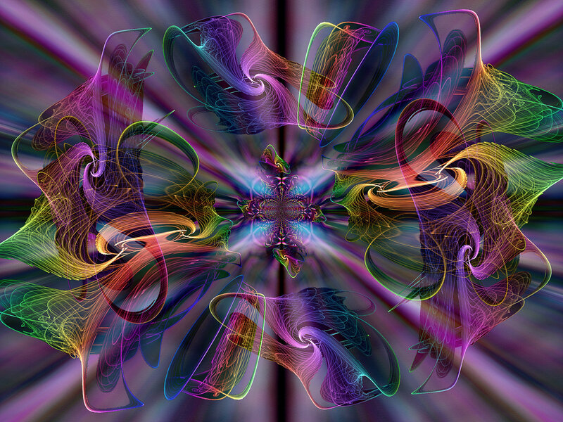 Colorful fractal abstract art