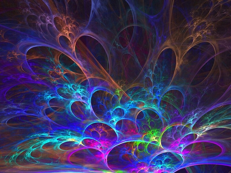 Colorful fractal abstract art