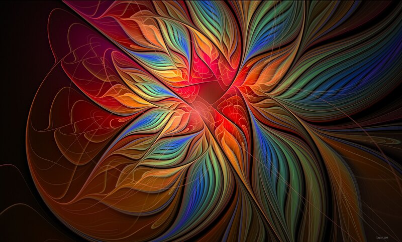 Colorful fractal abstract art