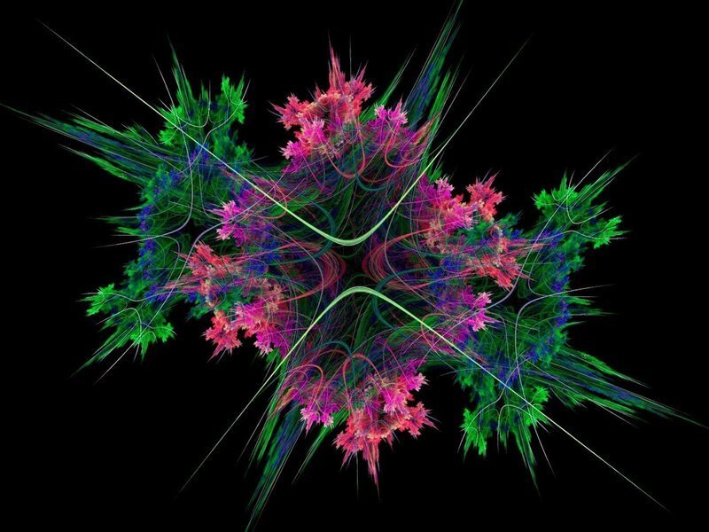 Colorful fractal art design