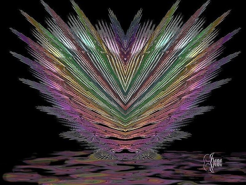 Colorful fractal art design