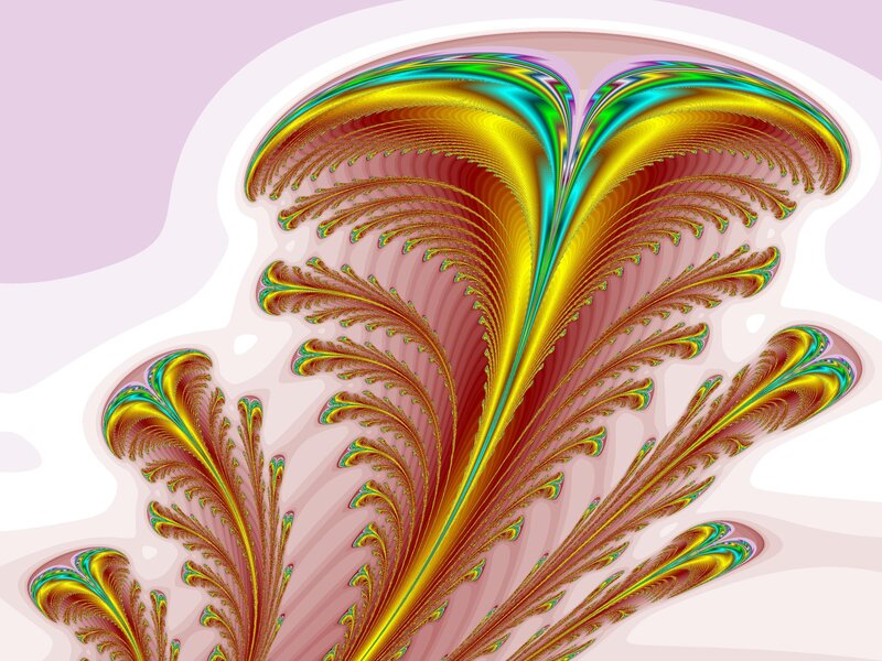Colorful fractal art design