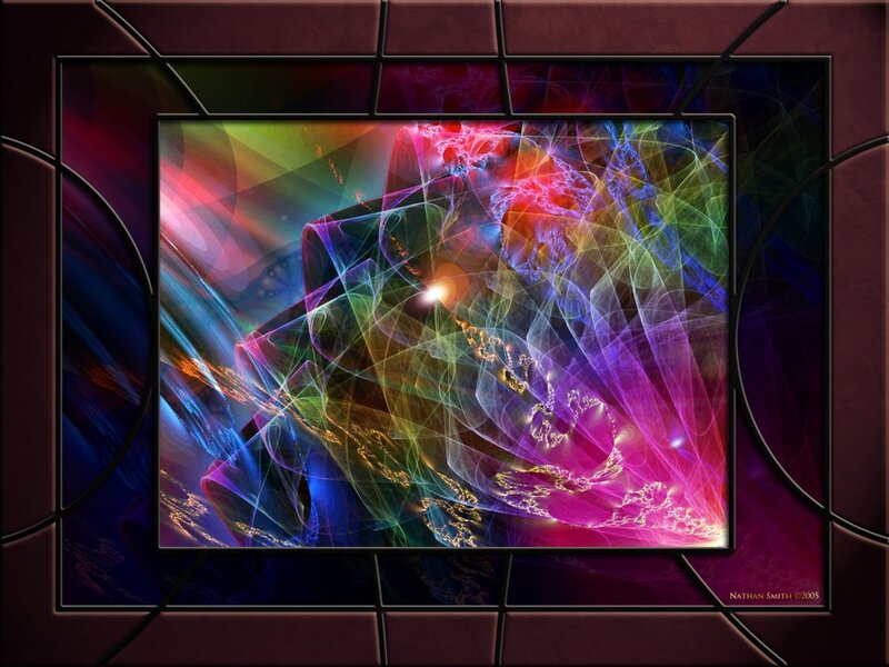 Colorful Fractal Artwork — Purple