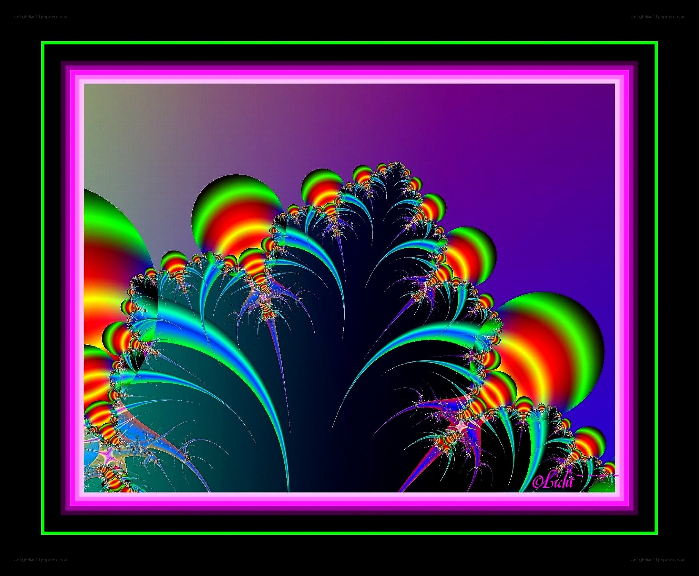 Colorful fractal artwork