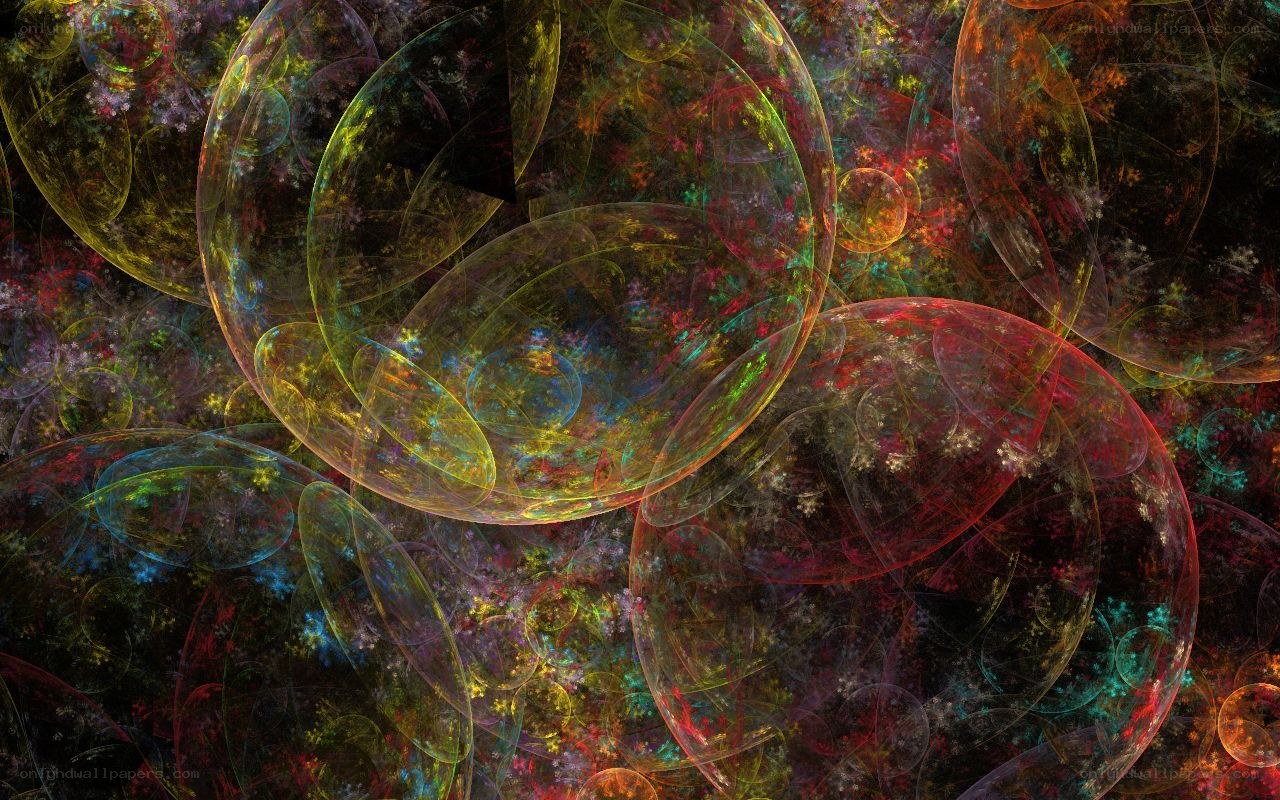 Colorful fractal bubbles