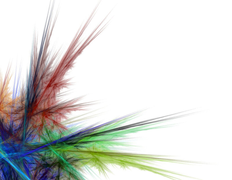 colorful fractal burst