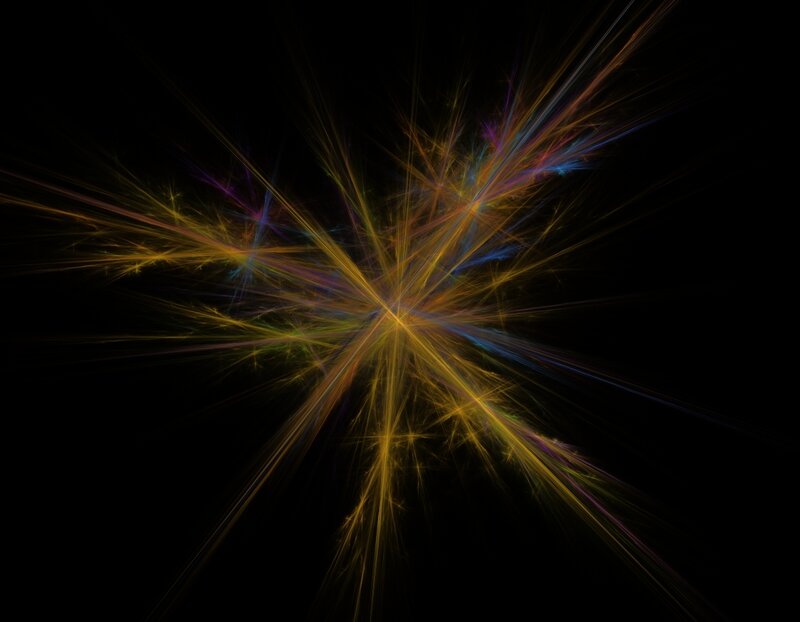 colorful fractal burst